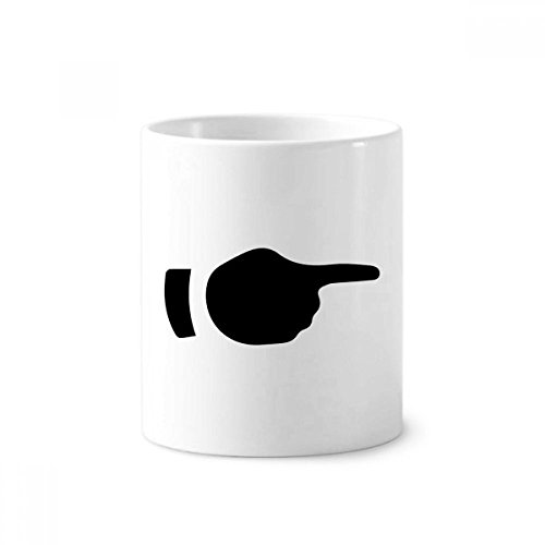 Porte-brosse à dents céramique blanche Silhouette droite tasse 350ml