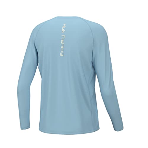 Image of HUK Boys Pursuit Solid Long Sleeve Shirt, Fishing Shirt for Kids