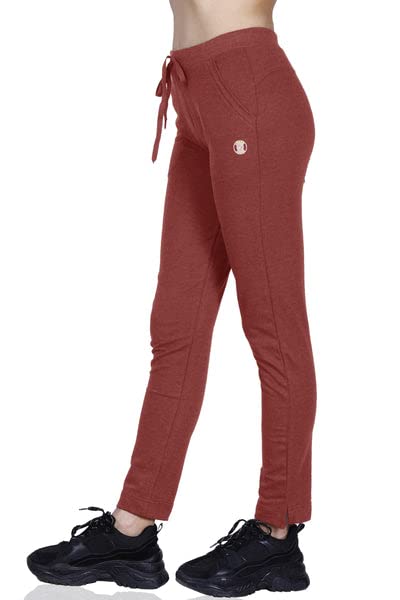 Image of Women's Straight Fit Ankle Length Cotton Track Pant