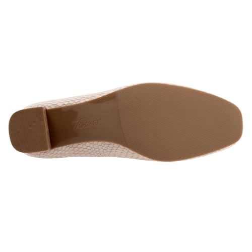 Trotters Women's Pump, Ivory Snake, 83