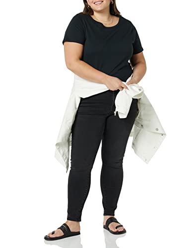 Amazon Essentials Women's Regular-Fit 100% Cotton Short-Sleeve Crewneck T-Shirt (Available in Plus Size), Pack of 24