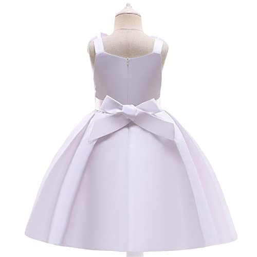 Off Shoulder Flower Girl Dress for Wedding Kids Princess First Communion Formal Dresses Pageant Ball Gowns with Bow2