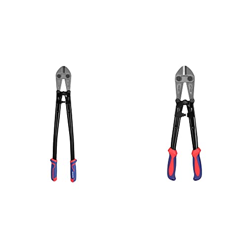 Workpro 30" Bolt Cutter, Chrome Molybdenum Steel Blade & W017004A Bolt Cutter, Bi-Material Handle With Soft Rubber Grip, 14", Red&Blue #TOP15