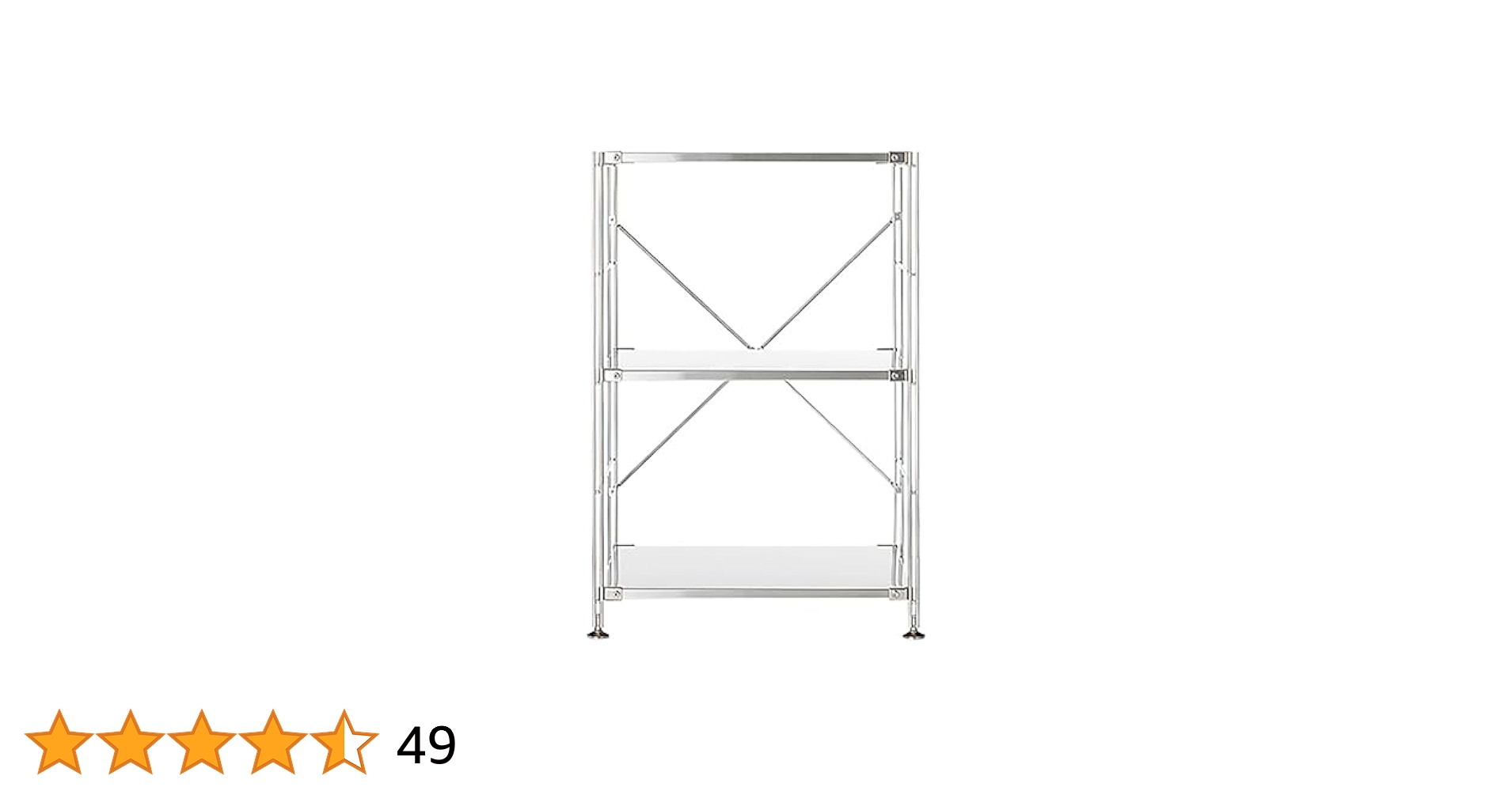 無印良品 ステンレスユニットシェルフ（高さ83cm／棚板3枚） 無印良品 ステンレスユニットシェルフ ステンレス棚セット