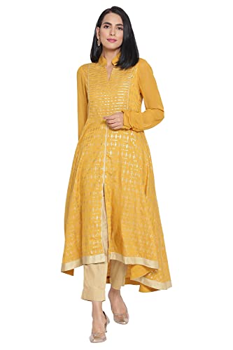 Image of Aurelia Women's Polyester Regular Fit Printed Regular Kurta
