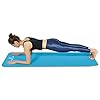 ProsourceFit-Extra-Thick-Yoga-Pilates-Exercise-mat ProsourceFit Extra Thick Yoga and Pilates Mat ½” (13mm) or 1" (25mm), 71-inch Long High Density Exercise Mat with Comfort Foam and Carrying Strap, Aqua