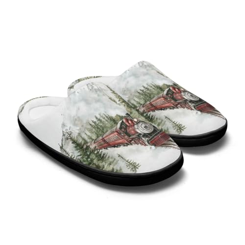 Pantoufles en coton antidérapant avec semelle ergonomique M - 5