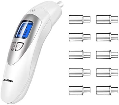 Ketone Breathalyzer, Ketogenic Breath Ketosis Breath Ketone Analyzer with 10 Mouthpiece(White)
