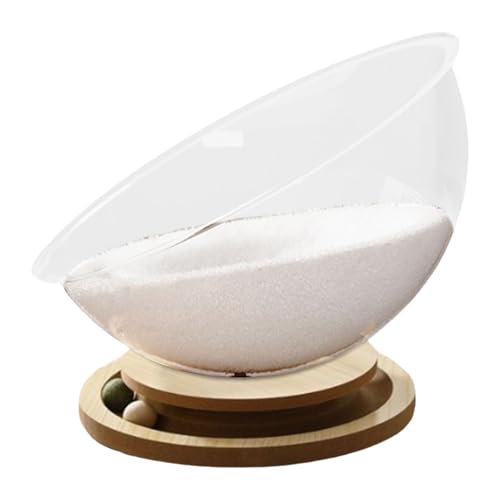 Cama para gatos de madera interior hamaca espacial transparente cómoda para hogar 6