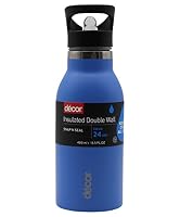 Décor Snap N Seal Double Wall Stainless Steel Bottle, Assorted, 400 ml Capacity