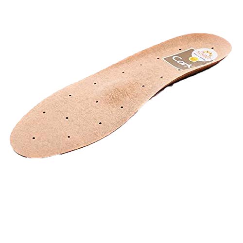 Sunbed Cork - Luftkammerfußbett mit Kork (36-48) + Rema Einlagenbeutel (42, Braun)