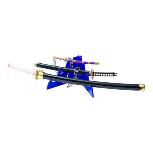 Image of UNSHARPED Metal KATANA Keychain with stand - Multicolor