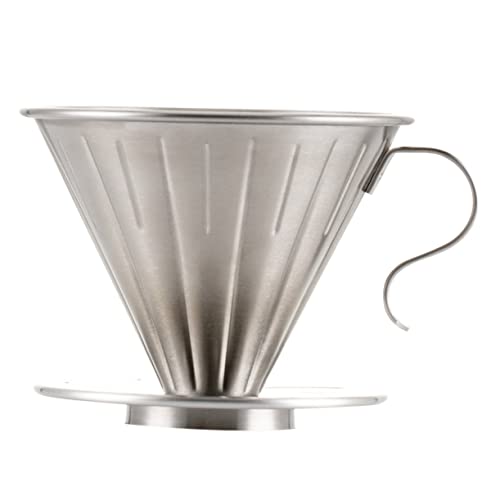 OUNONA coador de chá metal cafeteira em inox cafeteira de aço inoxidável filtro café despeje sobre a