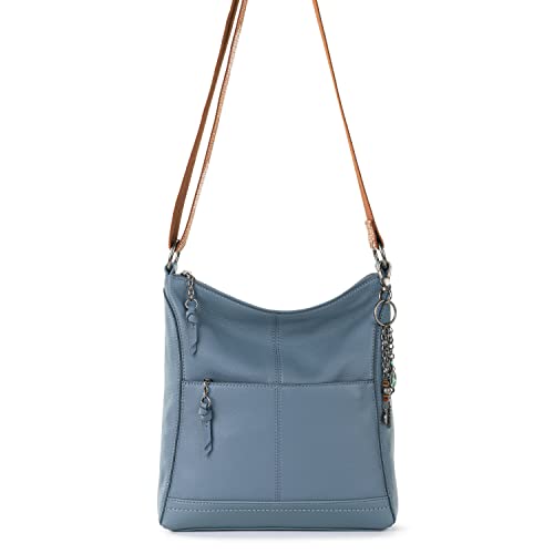 Image of The Sak Lucia Leather Crossbody Purse - Premium Leather Women's Handbag for Everyday & Travel - Cross Body Bag With Zipper