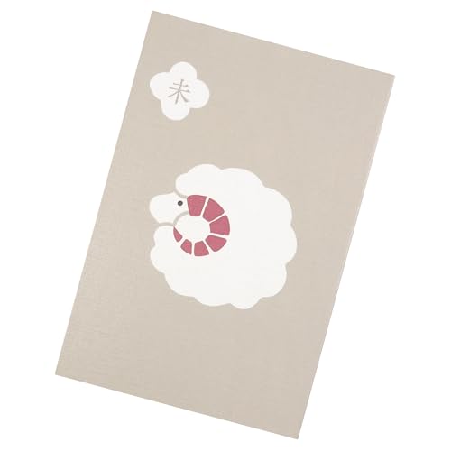 干支 十二干 御朱印帳 ジャバラ式 伊予和紙 鳥の子紙 本品堂 48ページ 表題用シール付き 12種類から選べる【黄 赤 緑 紺 茶】 (No8未)