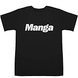 Manga マンガ 漫画 T-shirts ブラック L【アプリ】【アウト】