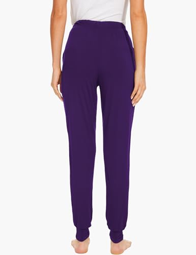 Image of GYS Women's Pajama Pants - Viscose Made from Bamboo, Joggers Pants with Pockets Comfy Lounge Sleep Pants Pj Bottoms