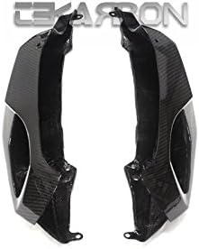 Replacement for Tail Side Fairings, Kawasaki ZX14R (2012-2016), Carbon Fiber, 2x2 Twill Weave