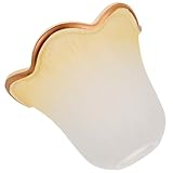 Alipis Abat Jour en Verre Tulipe Forme Lys pour Lampe de Salon à Suspendre Luminaire Style Européen Trou Central 3 CM pour Décoration Intérieure