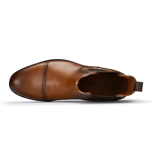Image of Polar Fox Men's Classic High-Top Chelsea Boot | Stylish Slip-On Ankle Boot for Dress, Casual & Formal Wear