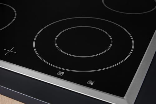 Bauknecht HEKO 600 Pyro Black - Herd-Kochfeld-Kombination/Einbau-Herd mit Display und Pyrolyse (65 l)/ Glaskeramik-Kochfeld-4 Kochzonen, davon 1 Bräter-ZweikreisKochzone, 1 DUO-ZweikreisKochzone