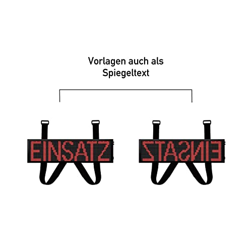 LED Frontwarnsystem | Einsatzschild | Multicolor WiFi - Android und iOS App - Handygesteuert - Dachaufsetzer-Ersatz - LED Einsatzschild zum selbst programmieren