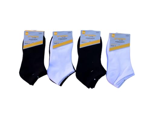 40º grados - Calcetines Deportivos Niños - Pack 3 Calcetines Invisibles - Color Marino - Talla 32/34