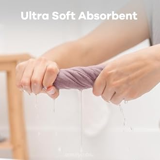 Comfy Cubs Muslin Baby Washcloths 6 Pack - Soft 6-Layer Cotton Wash Cloths for Sensitive Skin - 10"x10" Large, Gentle, Absorbent Infant Essentials for Newborn and Toddlers - Mauve