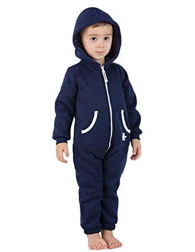 Footed Pajamas Joggies - Family Matching Oxford Blue Hoodie Onesie Tracksuit For Boys, Girls, Men, Women And Pets - Pet - Large (Fits Up To 50 Lbs) #TOP5