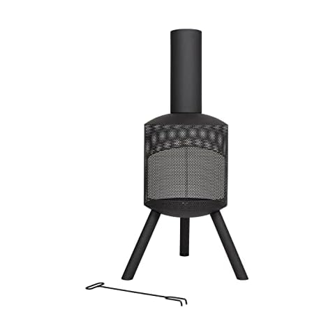 La Hacienda Santana Terrassenofen - Terrassenofen - Feuerstelle für entspannte Abende - Feuersäule Outdoor - Terrassenkamin - Gartenofen aus hochwertigem Stahl 40x58x115 cm Cover