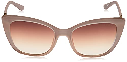 Guess Women's Retro Inspired Cat Eye Sunglasses, Shiny Beige, 55Mm #TOP4