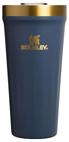Image of STANLEY Everyday Tumbler 20 oz | Press Fit Drink Through Lid | Beverage, Coffee, and Cocktail Cup | Insulated Stainless Steel Wine Glass | BPA-Free | Twilight Gold PVD