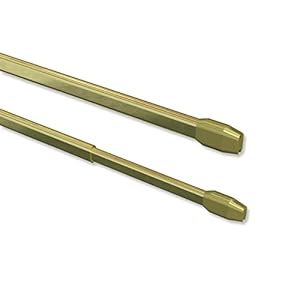 Interdeco Vitragestangen 2011011-1013_A Messing 2 Stück