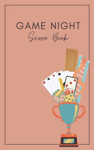 Game Night Score Book 5x8 Pocket Score Book