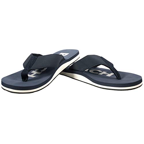 Ultrapower Flip-On Chanclas para Hombres y Mujeres | Zapatillas de Ducha | Suela Antideslizante | ZT1, Tamaño:39, Color:Azul Oscuro/Blanco