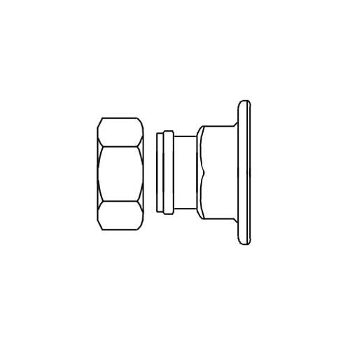 T&S Brass 00BB Female Eccentric Flanged Inlet, 3/4" NPT
