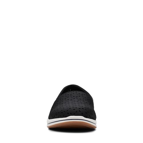 Clarks Clarks CloudSteppers Women's Breeze Emily Loafer, Black Synthetic, 10 Wide US