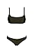 ARENA Solid Women's Bralette Top Bikini Set - Fashion Two Piece Swimsuit | Women's Bathing Suit, Cute Bikini Swimsuits for Beach & Pool,Dark Olive