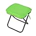 rockible Camping Stool, Portable Folding Stool, Folded Zipper Handbag Compact Outdoor Footstool, Folding Chair for Gardening Barbecue, Green