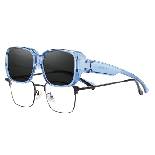Image of HAOLOTA Polarized Sunglasses Over Glasses Women Wrap-Around Glasses Small Shapes Driving Fishing UV400 Protection