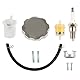 DOCAS 17510-ZE3-020ZA Kraftstofftank kompatibel für Honda GX390 GX340 GX270 GX240 GX420 8HP 9HP 11HP 13HP 16HP 420cc Motor mit Tankdeckel + Zündkerze + Kraftstofffilter + Kraftstoffleitung