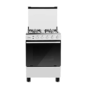 Super General Freestanding Gas-Cooker 4-Burner Full-Safety, Stainless-Steel Cooker, Gas Oven with Rotisserie, Thermostat…