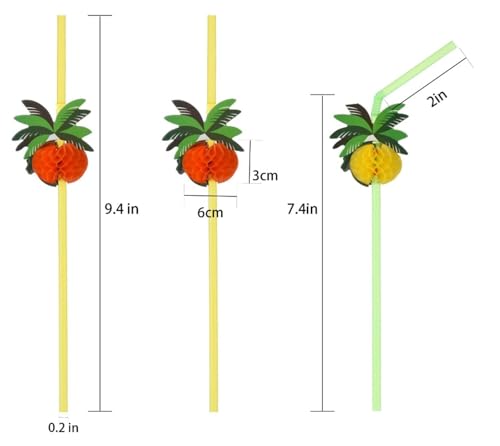 20 pitillos plásticos desechables ajustables para beber miniatura 7