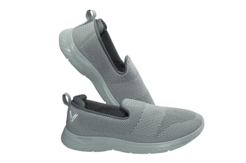 Image of WalkLine Women's Slip-On Walking Shoes | Lightweight Knitted Mesh Casual Sneakers | Soft PU Sole Comfortable Loafers | Breathable Running, Gym, Travel Shoes for Women
