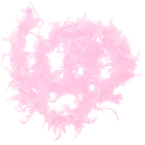 Boa de plumas rosa suave para vestidos largos de fiesta en adultos