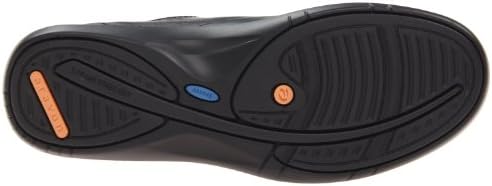 Aravon Women's Farren Oxford Flat, Black Leather, 9.5 X-Wide | Image 3