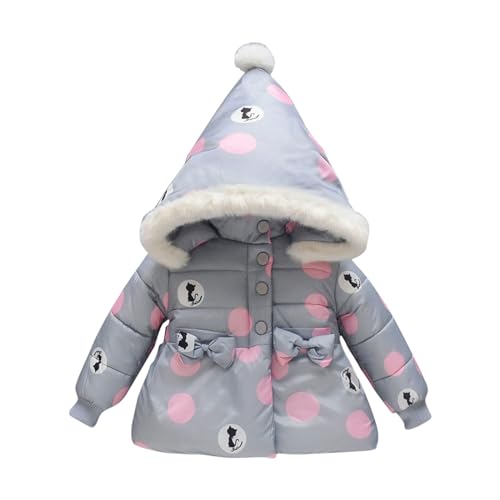 luohaibell Chaqueta Bebé Niños Chica Caliente Manga Larga Ropa Exterior Con Capucha Cremallera Chaqueta Ligero Chaquetas Casual Otoño Invierno Abrigo (Grey, 6-12 Months)