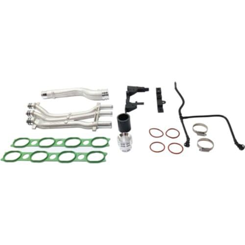 Aluminum Coolant Water & Heater Pipe & Vent Tube Upgrade Kit Compatible with Cayenne 4.5L V8 S/Turbo 2003-2006 Replace 99610612572; 99910632670; 94810640101; 94810612303; 99970737041 by BestParts - Used condition - US$100.91