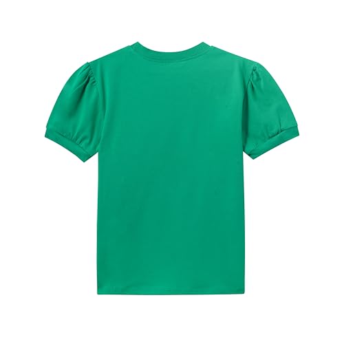Image of Girls' Short Sleeve T-Shirt with Sequin Heart Design, Yellow