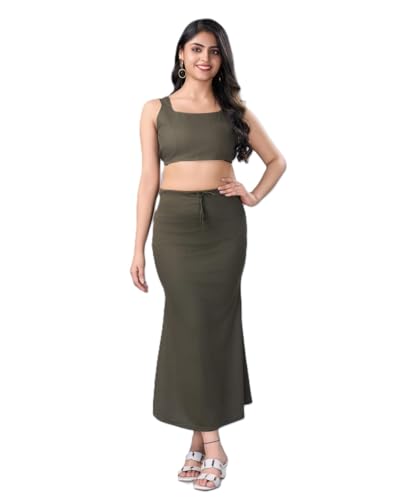 Image of LADLA FASHION] Women's Saree Shapewear - Mermaid Cut Saree Shaper Petticoat with Side Slit,